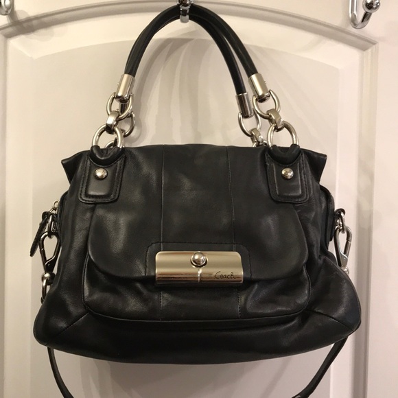 Coach Handbags - Authentic black leather Coach handbag